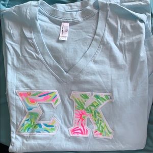 SIGMA KAPPA STITCHED LILY PULITZER LETTERS